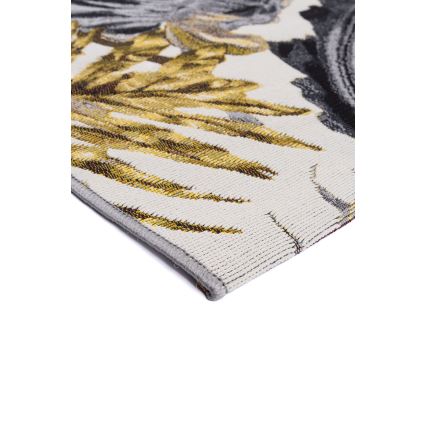 Tapis d'extérieur CAPPUCCINO 80x165 cm doré/gris/blanc