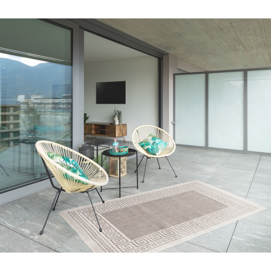 Tapis d'extérieur EXPRESS NEW OUTDOOR 80 x 150 cm gris/beige