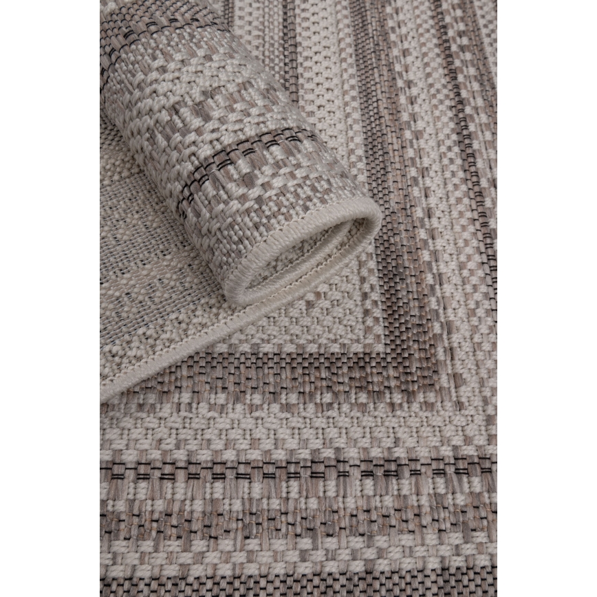 Tapis d'extérieur ORIA 70x140 cm, gris