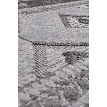 Tapis d'extérieur rond CHIARA Ø 120 cm gris