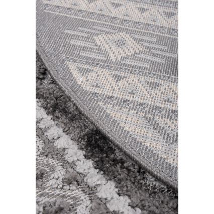 Tapis d'extérieur rond CHIARA Ø 120 cm gris