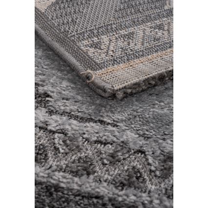 Tapis d'extérieur rond CHIARA Ø 120 cm gris