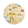 Tapis enfant STELLA STREETS 120 cm beige/ville