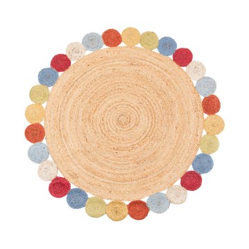 Tapis JUTA 120 cm multicolore/naturel