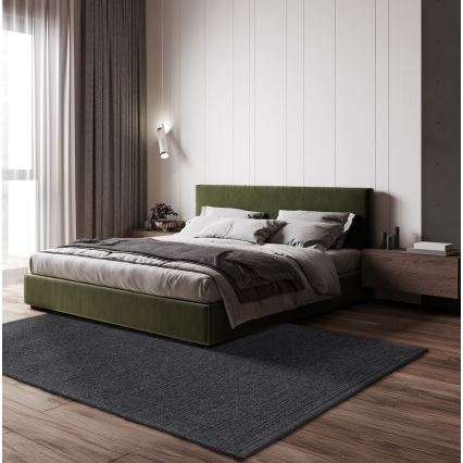 Tapis naturel FIR WOOL 120x170 cm 2600 g/m2 anthracite