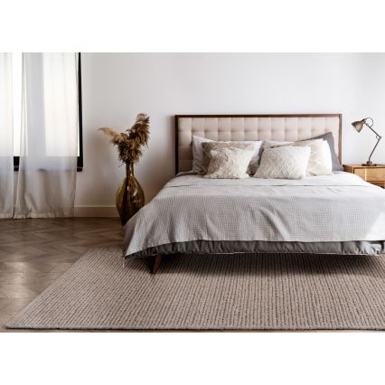 Tapis naturel FIR WOOL 120x170 cm 2600 g/m2 beige