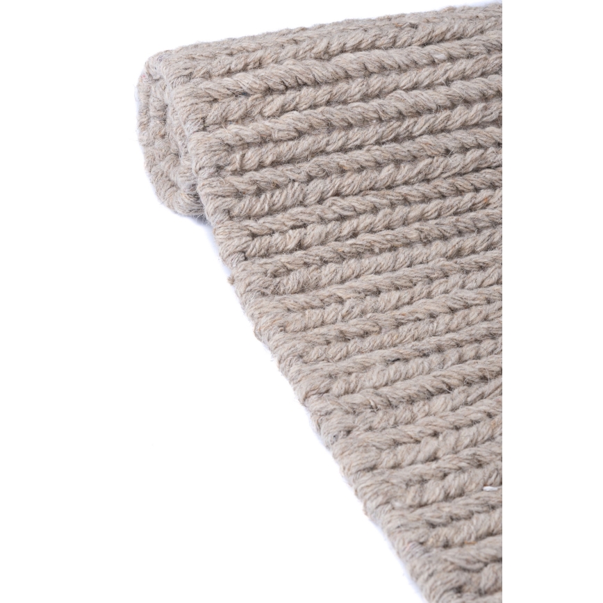 Tapis naturel FIR WOOL 120x170 cm 2600 g/m2 beige