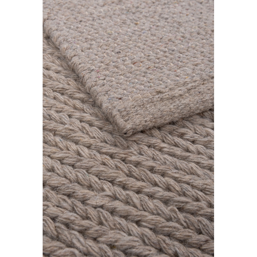Tapis naturel FIR WOOL 70 x 140 cm, 2600 g/m², beige