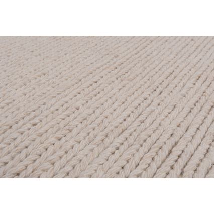 Tapis naturel FIR WOOL 70x140 cm 2600 g/m2 crème