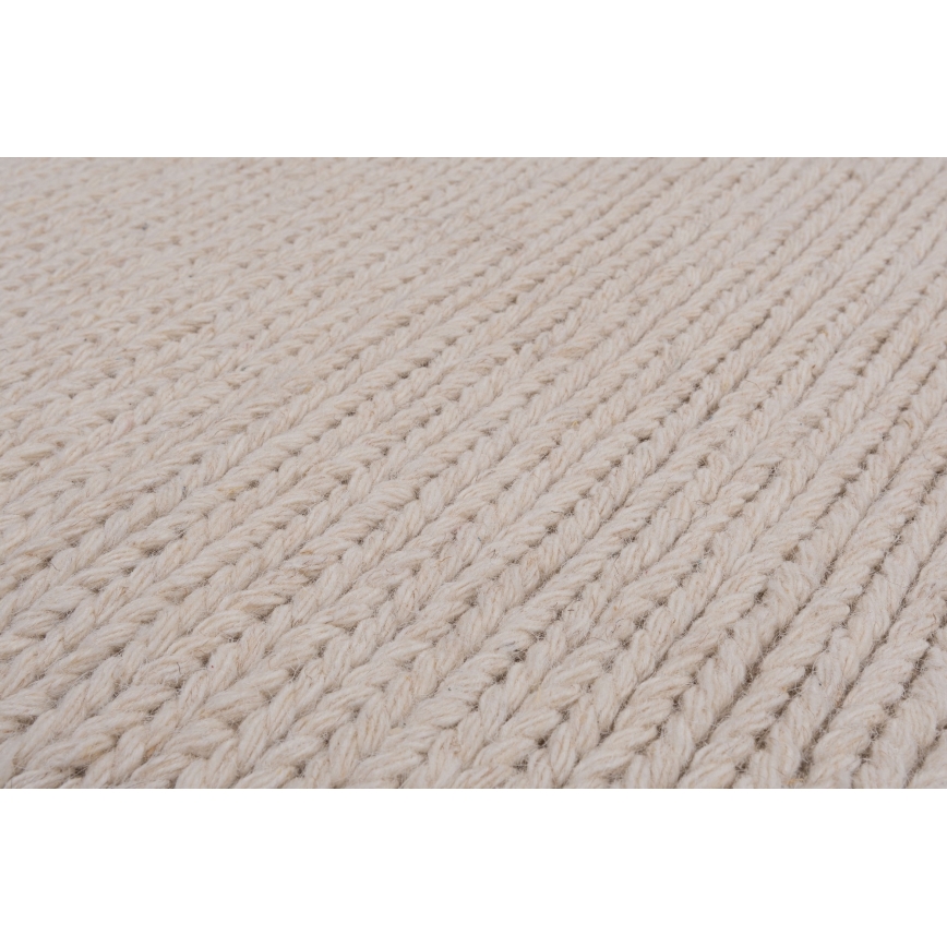 Tapis naturel FIR WOOL 70x140 cm 2600 g/m2 crème