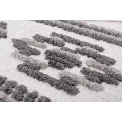 Tapis oriental NEPAL 80x153 cm gris/blanc