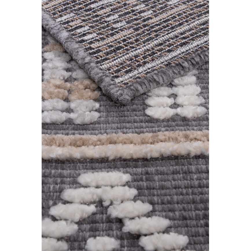 Tapis oriental NEPAL 80x153 cm gris