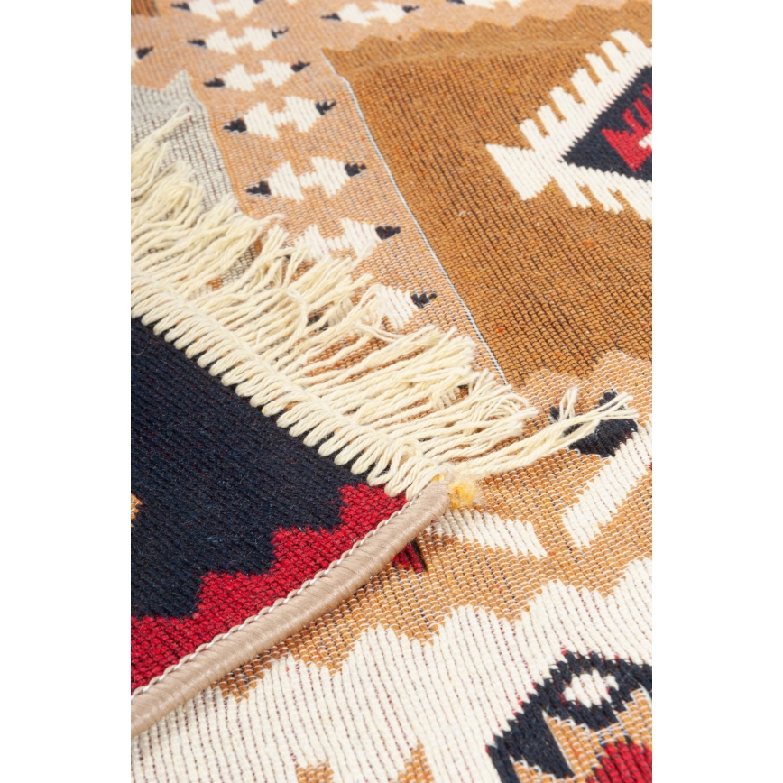 Tapis oriental réversible KILIM GOLD 60 x 120 cm multicolore