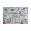 Tapis pour enfants STELLA STREETS 80x100 cm turquoise/ville