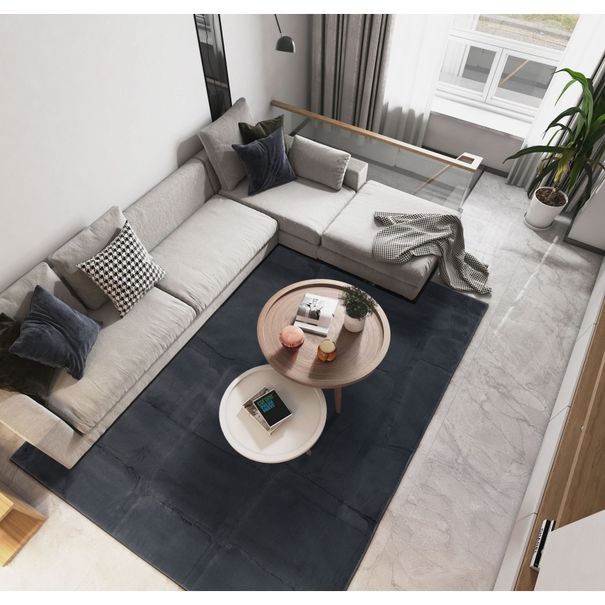 Tapis RABBIT 3D 120x170 cm anthracite