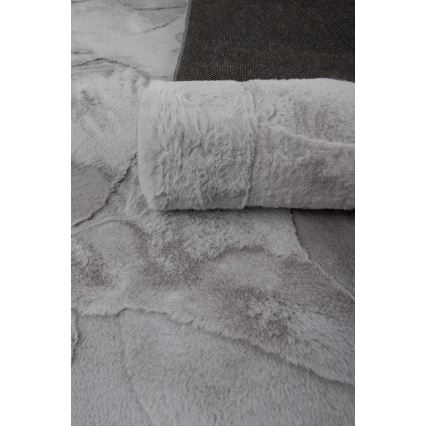 Tapis RABBIT 3D 120x170 cm gris
