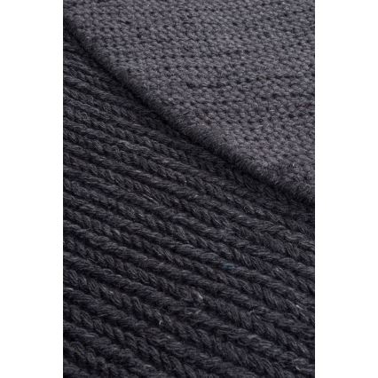 Tapis rond naturel FIR WOOL 160 cm 2600 g/m2 anthracite