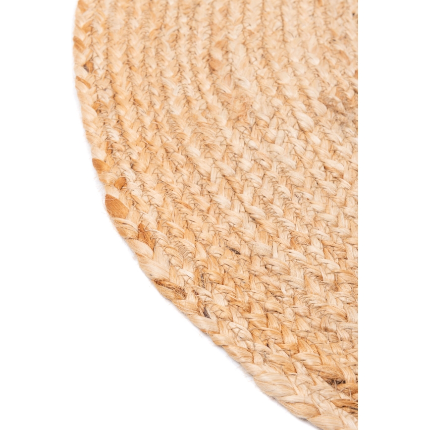 Tapis rond naturel JUTA 140 cm beige