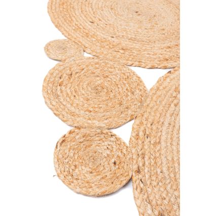 Tapis rond naturel JUTA 140 cm beige