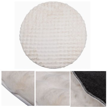 Tapis rond RABBIT BUBBLE 160 cm crème