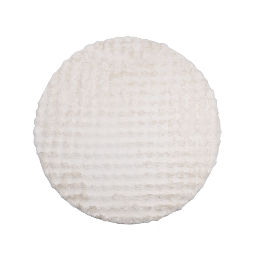 Tapis rond RABBIT BUBBLE 160 cm crème