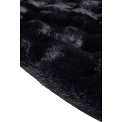Tapis rond RABBIT BUBBLE 160 cm noir