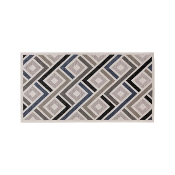 Tapis SHIFT 80x150 cm gris/bleu/beige