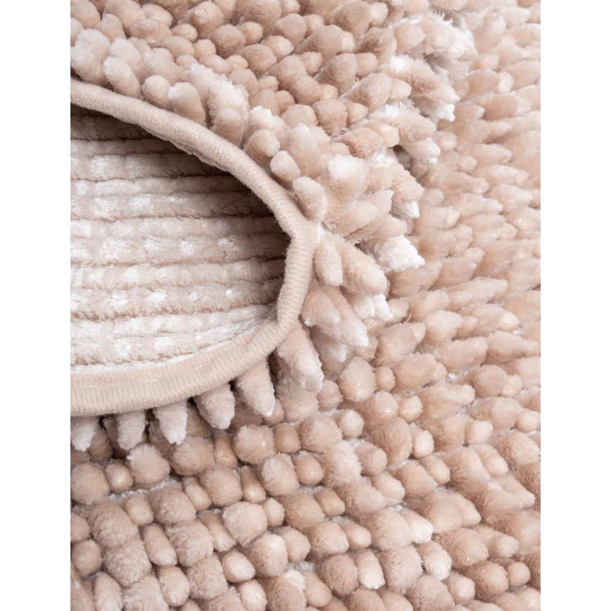 Tappetino da bagno antiscivolo CHENILLE 50x80 cm beige