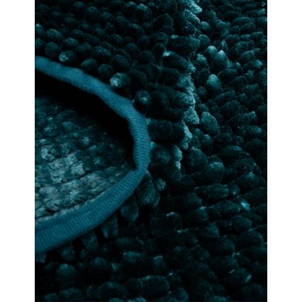 Tappetino da bagno antiscivolo CHENILLE 50x80 cm turchese