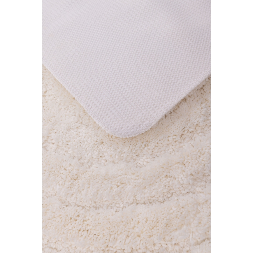 Tappetino da bagno CARMEN 50 x 80 cm, crema