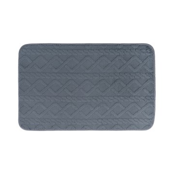 Tappetino da bagno NEW STYLE 3D 60x90 cm grigio