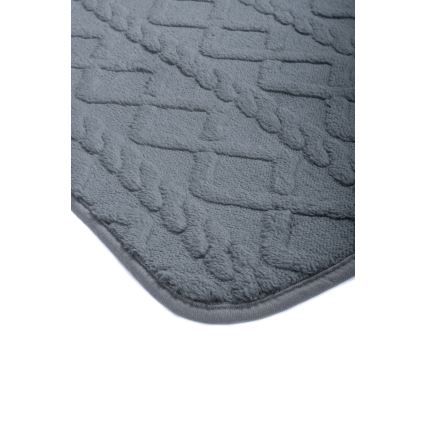 Tappetino da bagno NEW STYLE 3D 60x90 cm grigio