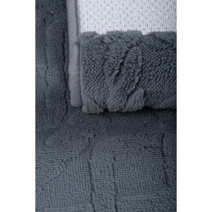 Tappetino da bagno NEW STYLE 3D 60x90 cm grigio