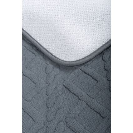 Tappetino da bagno NEW STYLE 3D 60x90 cm grigio