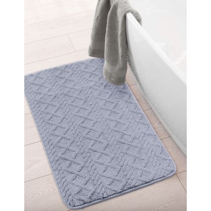 Tappetino da bagno NEW STYLE 3D 60x90 cm grigio