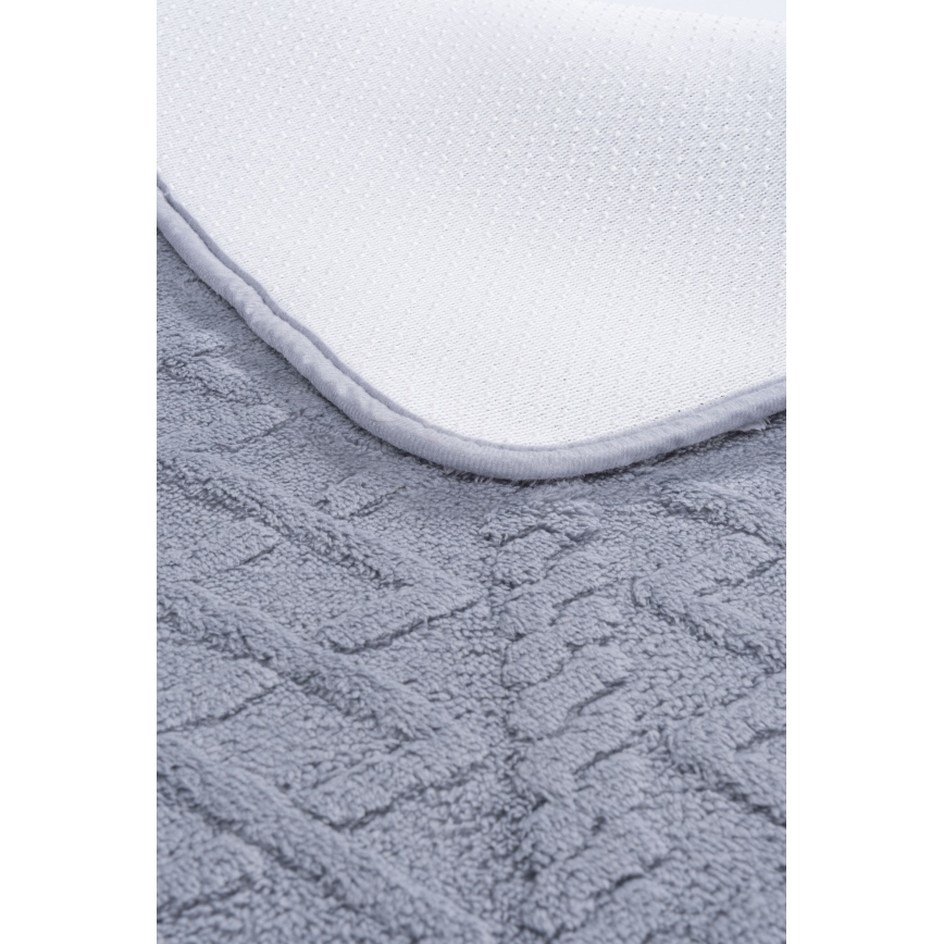 Tappetino da bagno NEW STYLE 3D 60x90 cm grigio