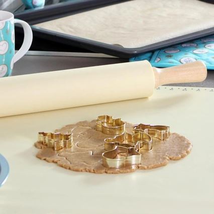 Tappetino da cucina in silicone TORO 52x42 cm crema