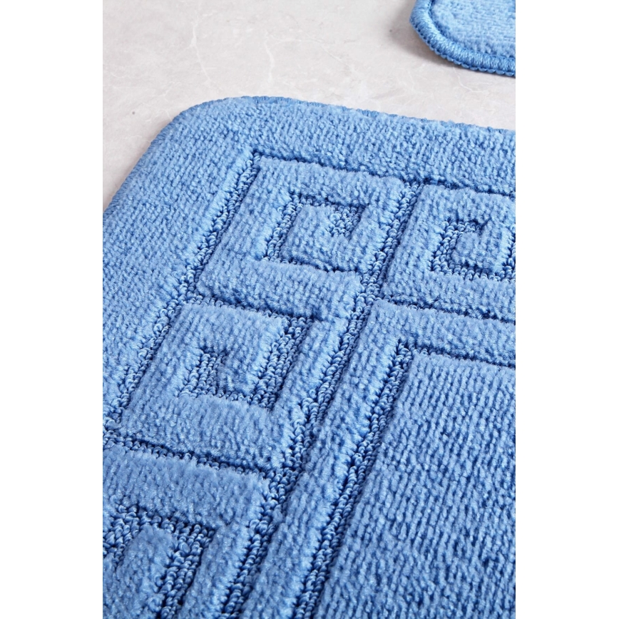 Tappeto da bagno ETHNIC 50x70 cm blu