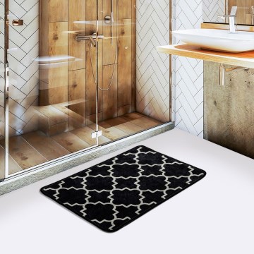 Tappeto da bagno KUPA 40x60 cm nero