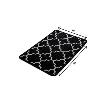Tappeto da bagno KUPA 40x60 cm nero