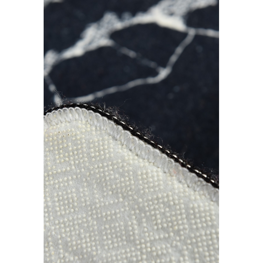 Tappeto da bagno MARBLE 40x60 cm nero