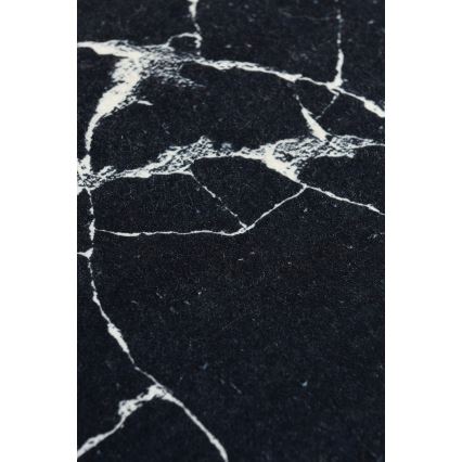 Tappeto da bagno MARBLE 40x60 cm nero