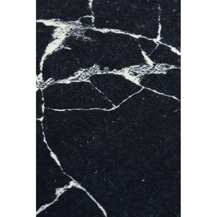 Tappeto da bagno MARBLE 40x60 cm nero