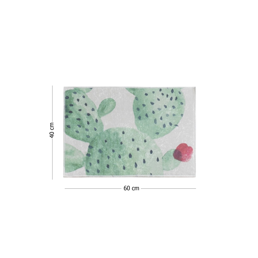 Tappeto da bagno VERDE 40x60 cm verde