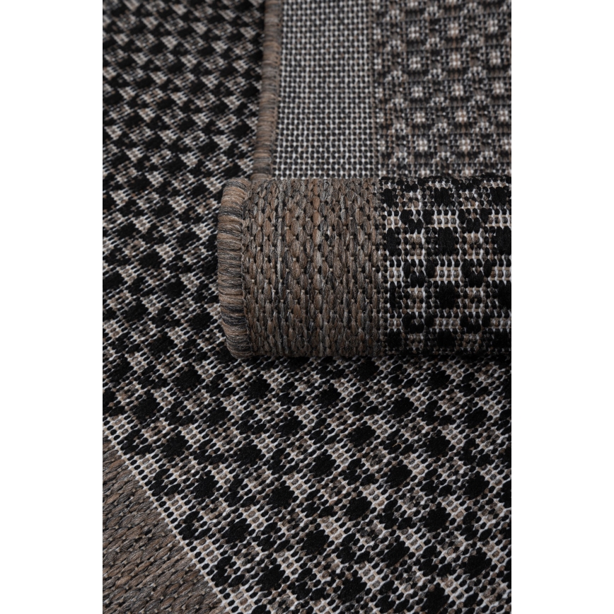 Tappeto da esterno EXPRESS NEW OUTDOOR 120x160 cm antracite/marrone