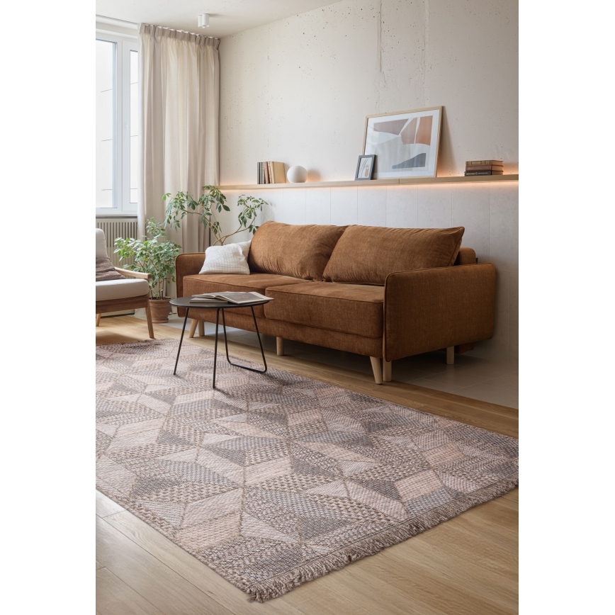 Tappeto da esterno ORIA 70x140 cm grigio/beige