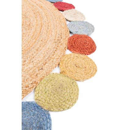 Tappeto JUTA 120 cm multicolore/naturale