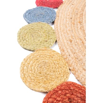 Tappeto JUTA 120 cm multicolore/naturale