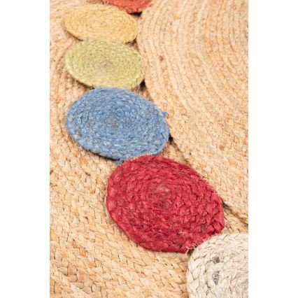 Tappeto JUTA 120 cm multicolore/naturale