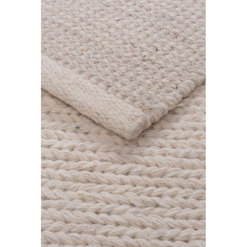 Tappeto naturale FIR WOOL 120x170 cm 2600 g/m2 crema